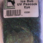 Ice dub Hareline UV peacock eye